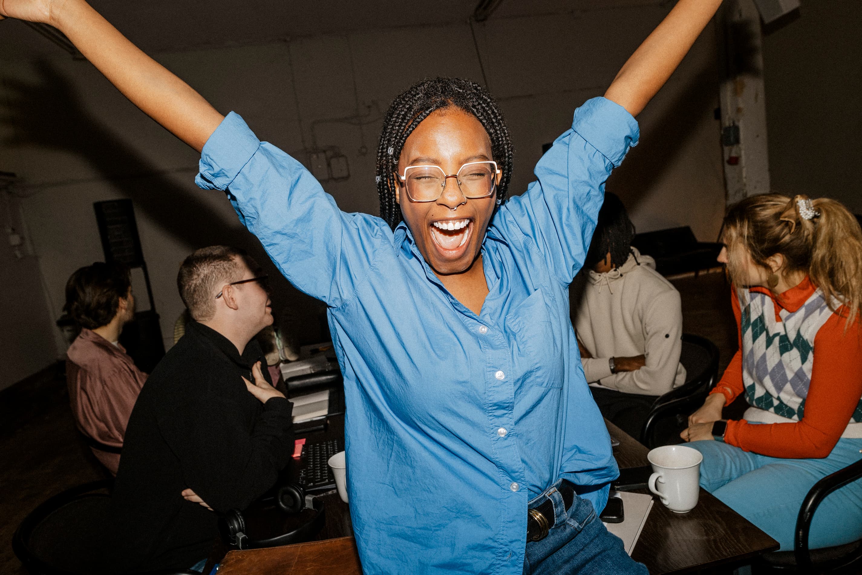 Resident celebrating at Little Digbeth